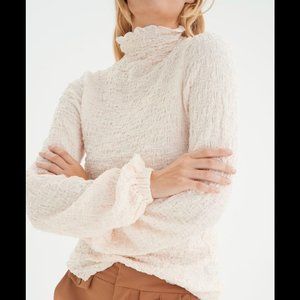 Textured Long Sleeve Top